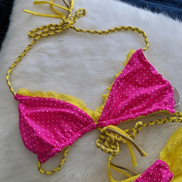 Brand New Beach Bunny Braided Reversible Set 2 Pcs - Picture 3 of 11